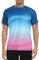 VAYAGER Maillot de bain pour homme Rashguard UPF 50+ T-shirt à séchage rapide Coupe ample Chemise de surf et activités nautiques, Bleu Rose, 5X-Large