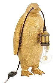 J-Line Tischlampe Pinguin - Harz - Gold - klein