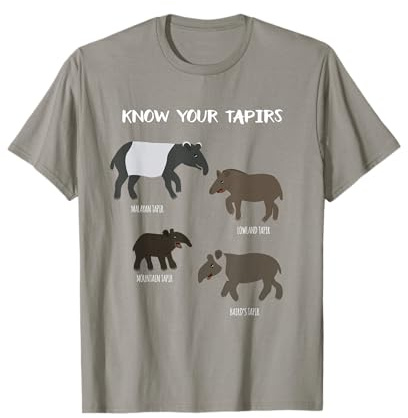 Know Your Tapirs Lustiges Tapir-Tier-T-Shirt T-Shirt