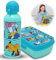SRV Hub Lot de 2 boîtes à goûter Mickey Mouse avec bouteille d'eau de 500 ml,Ensemble déjeuner durable pour enfants,Bouteille d'eau isotherme en plastique sans BPA MF50001