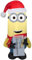 Luftgeblasener Minion Kevin mit frecher oder schöner Liste, aufblasbare Weihnachtsdekoration