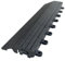 Composite Decking Tiles - CLICK-DECK - Ebony, Grey & Teak Patio, Balcony, Roof Terrace, Hot Tub Deck Tiles Flooring (Artificial Grass, 8X Straight Edges)