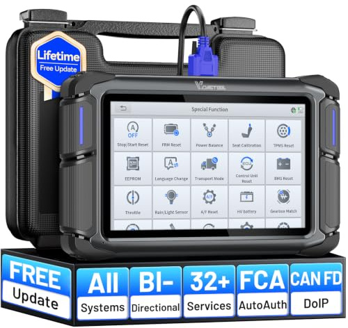 Car Diagnostic Tool VD70 Lite, Bidirectional OBD2 Scanner with 31+ Resets | Full System Scan Vehicle Diagnostic Scanner, FCA CAN FD & DoIP Lifetime Free Update Diagnostic Machine for All Cars