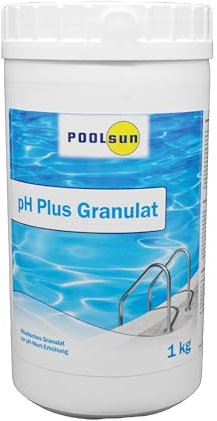 PoolSun pH Plus Granulat - 1kg - zur pH-Wert Erhöhung