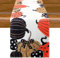 Aitsite Herbst Tischläufer, Küche Tisch Dekoration, Kürbisse Tischläufer Halloween Tischläufer Herbst Tischtuch Kürbis Tafelaufsatz Herbst Dekorationen Halloween 40 x 180 cm (Black Gold Pumpkin)