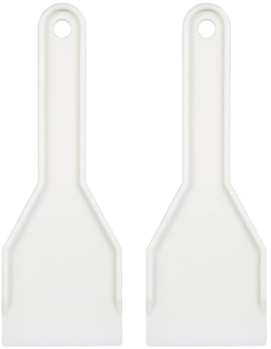 TEOZBLU 2 raschietti per il ghiaccio del congelatore e frigorifero, Realizzati in plastica resistente, per Frigorifero e Congelatore Compatibile