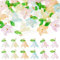 Beadthoven Blumen-Charms zum Basteln von Halsketten, Armbändern, Ohrringen, Schmuckherstellung, Glas Acryl