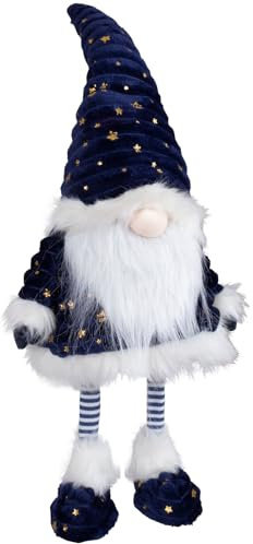Christmas Paradise Wackelwichtel 45cm (62cm) Dekofigur stehend blau-weiß