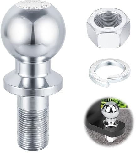 Kugelkopf Anhängerkupplung, 50mm 3.5T Anhängerkupplungskugel Anhängerkupplungen, Ø25mm Anhängerkupplung Traktor, Kugelkopf Ackerschiene für Traktor Quad ATV