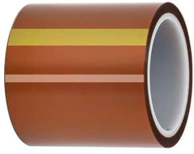 MiJunHD Hochtemperatur Klebeband, 100mm × 33m Polyimid Band, Hitzebeständiges Film Band für Elektronische Produkte, 3D-Drucker, Maskierung, Löten, bis zu 180℃-200℃ (1 Rolle)