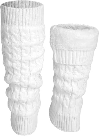 YUEXNKO Warme Stulpen Damen mit Wolle Leg Warmers Stulpen Damen Beinwärmer Für Leg Beinstulpen Damen für Winter Beine Beinlinge Frauen Modisch und Vielseitig Warm für Winter Frühling und Herbst