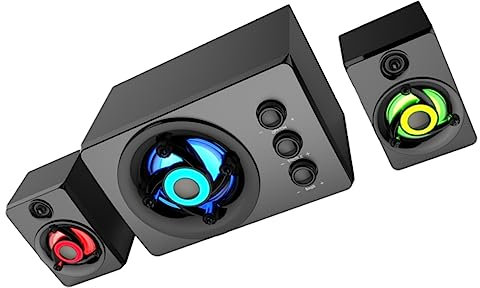 Angoily Heim-stereolautsprecher Bass Mit Holzhohlraum 3D-Surround-Sound Kompaktes Design