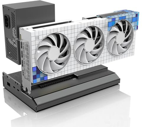 External GPU Dock Station, Graphics Card Dock with PD 60W Charging, 2 TB3 Ports, RJ45 Gigabit Ethernet, and M.2 Nvme SSD Slot