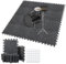 BXI Dicke Schallabsorber Puzzle-Bodenmatten, 16 Stück 28 x 28 x 0,9 cm Hochdichte Klavier matte Schlagzeug teppich, Rutschfeste Anti-Vibrations Schallschutzmatten Akustik Unterlagen für Tonstudio