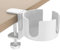 CAAGGMM Schreibtisch Becherhalter, 1 Stück Büro Becherhalters aus Aluminiumlegierungs, Einstellbar Schreibtisch Flaschenhalter, Getränkehalter, für Büros, Küchen(weiß)