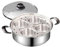Stainless Steel Egg Poacher, 4-Cup Non-Stick Egg Poaching Pan with Steamer, Rust-Resistant Breakfast Cooker, Cooking Accessory for Brunch, Home, Kitchen Use 7.87 Inch