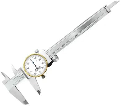 Messschieber 0-150 mm/0-6 Zoll for Messwerkzeuge Messschieber mit Metallgehäuse, Messschieber mit Uhr