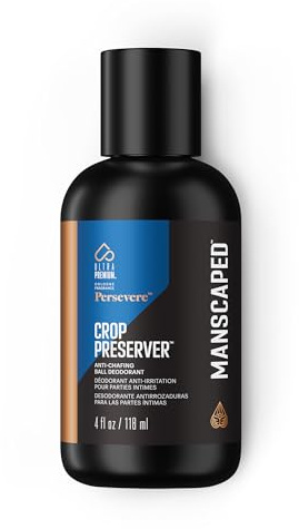 MANSCAPED® Der Crop Preserver®, Reibungsmindernde Intim-Deo-Lotion, Männerhygiene und Feuchtigkeitspflege mit beruhigender Aloe Vera, Persevere®, 118 ml (1-Pack)