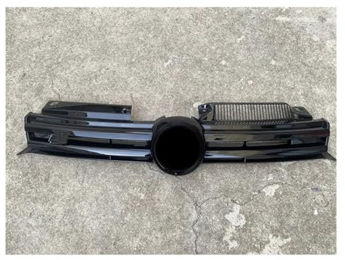 Auto Kühlergrill Für VW Für Golf 6 2009 2010 2011 2012 2013 R20 Front Stoßstange Grill Maske Kühlergrill Medium Net Racing Grills Kühlergrill Grill(UP Black)