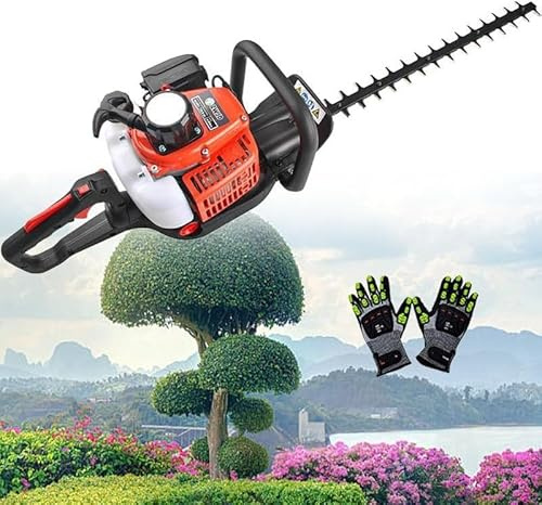 Profi 2-Takt Benzin Heckenschere mit 180° drehbarem Griff für effiziente Gartenpflege