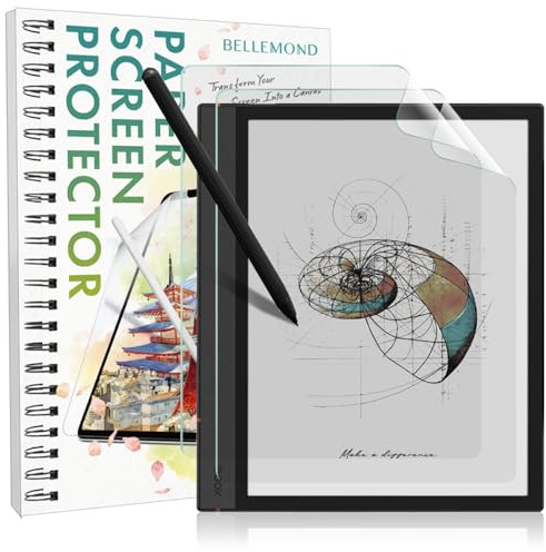 BELLEMOND Kent-Papierfolie für Onyx Boox Note Air 5C / 4C / 3C, 2 Pack | Aus Japan, glatte Kent-Papieroberfläche, ideal zum Skizzieren & Schreiben