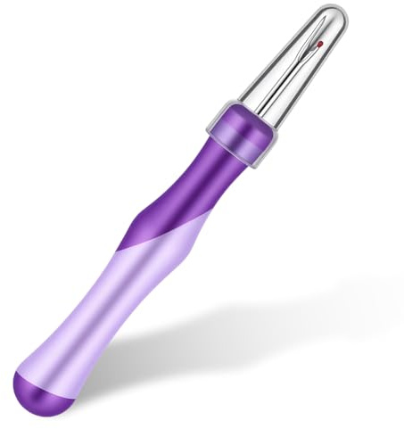 Ouligay Needle and Thread Seam Ripper Stitch Remover Tool Sewing Stitch Remover for Needlepoint Hand Sewing, Knitting, Cross Stitching, Embroidery and Thread Removal Purple