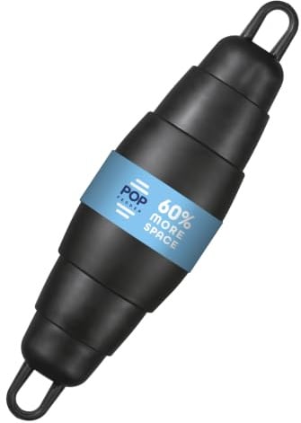POP Fender Bootsfender teleskopierbar – platzsparender Premium Fender für Boote, wartungsfrei ohne Luft & rumpfschonend, Geräuschlos ohne Quietschen für Segelboot & Motorboot