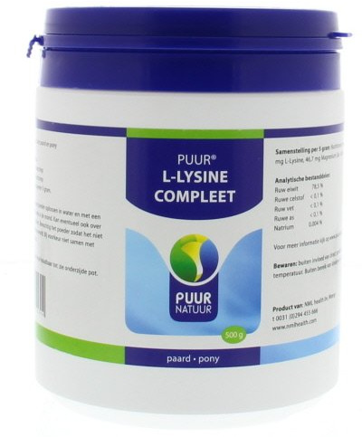 Puur L-Lysine Pferd (ehemals L-Lysine Compleet) - 500 g