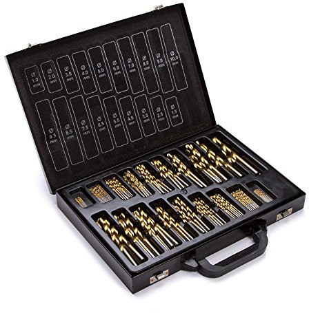 Spiralbohrer Bohrerset Bohrersatz HSS Titan 170 tlg.1-10mm für Metall (HSS-170)