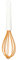 Fiskars Fouet avec revêtement silicone, Longueur: 29,7 cm, Plastique/Silicone, Orange/Blanc, Functional Form, 1023613