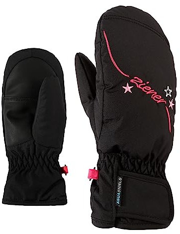 Ziener Mädchen LULANA AS MITTEN GIRLS glove junior Ski-handschuhe, black, 5 (M)