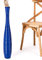 Leewadee Große Deko Bodenvase Für Dekozweige, Hohe Standvase Für Pampasgras, Design Holzvase, 70 cm, Blau