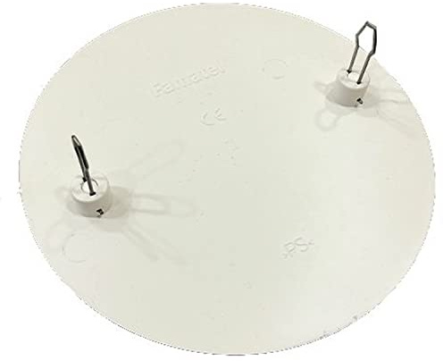 Coperchio per scatola di registrazione rotondo | Coperchio per scatola di derivazione da incasso | Fissaggio a pressione tramite due linguette | Coperchio per scatole da 80 mm di diametro | Bianco