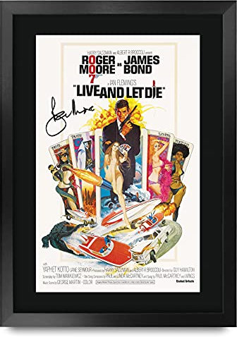 HWC Trading A3 FR James Bond - Leben und sterben lassen Movie Poster Roger Moore Geschenk GESTALTET A3 Printed Autogramm Film Geschenke drucken Fotobildanzeige Signed