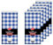 Neatiffy 137 cm x 274 cm 6er-Pack rechteckige Tischdecken aus Kunststoff für Picknick-/Camping-/Party-/Bankett-Tischdecken. Einweg-/Mehrwegtischdecken Blau kariert