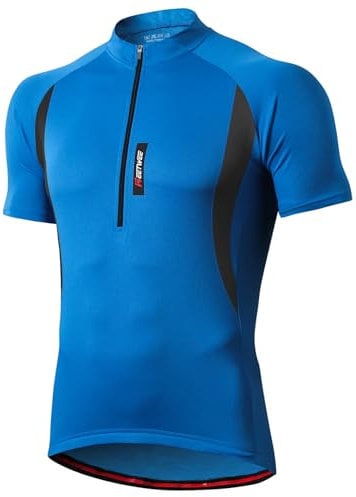 MEETWEE Herren Radtrikot Fahrradtrikot Kurzarm, Fahrradbekleidung Fahrrad Trikot T Shirt für Männer, Atmungsaktive Cycling Jersey Schnell Trocknen Radsport Bekleidung