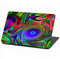 Laptop Folie Cover Abstrakt Klebefolie Notebook Aufkleber Schutzhülle selbstklebend Vinyl Skin Sticker (LP16 Neon Psychodelic, 17 Zoll)