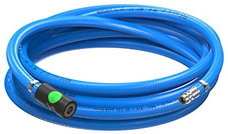 Kit de tuyau à air comprimé AUPROTEC 13 mm Ø intérieur 40 m en PVC I Avec raccord de sécurité Prevost S1 pour compresseur à air comprimé I Tuyau de compresseur Würth hautement flexible