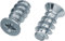HEXATON Vis Euro de fixation - 5 x 9 mm - Lot de 50 - Tête Fraisée Pozidriv - Acier Galvanisé Blanc