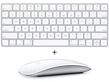 Apple Wireless Keyboard 2 (A1644) & Wireless Magic Mouse 2 (A1657) (Renewed), White