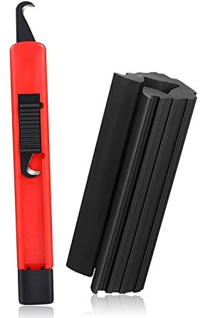 AXKAL Golf Club Regripping Kit Tape Strips Hook Blade Rubber Vise Clamp Quality Double Sided Adhesive Knife Remover Tool for Irons Putters (1 Rubber Clamp+1 Hook Blade)