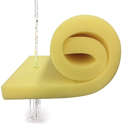 AK TRADING CO. AKTRADING Dry Fast Reticulated Perfect for Long Term Patio Furniture use (10,2 x 61 x 182,9 cm) Outdoor Foam, Natural