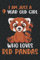 I'm Just A 9 Year Old Girl Who Loves Red Pandas: Red Pandas Notebook (100 Pages 6x9) Red Pandas Lovers Birthday Gift 9 Year Old Girl, Red Pandas Notebook For Women Girls Kids