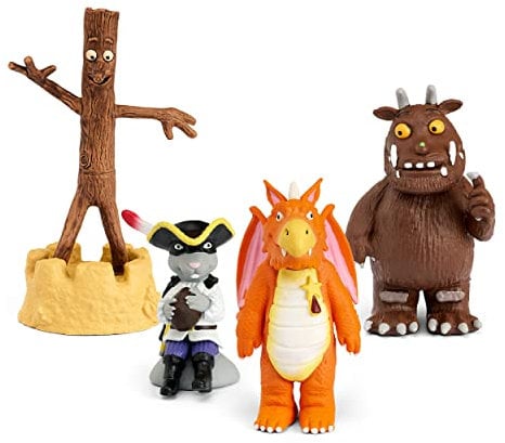 tonies Julia Donaldson Figurine Bundle Incl. 4 Characters: Gruffalo, Zog, Highway Rat, and Stick Man, Audio Story and Songs for Kids for Use with Toniebox Music Player (Sold Separately), Medium