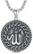 Shusukue Allah Halskette 925 Sterling Silber Islamische Anhänger Halskette Muslim Islam Anhänger Kette Religiöser Schmuck Geschenk für Vater Männer Frauen