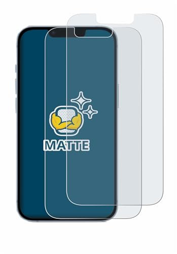 BROTECT Entspiegelungs-Schutzfolie für Apple iPhone 14 (2 Stück) Matte Displayschutz-Folie, Anti-Reflex, Anti-Fingerprint