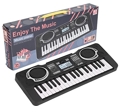 Clavier de Piano à 37 Touches pour Enfants, Clavier de Musique Portable, Jouets de Piano électrique pour Enfants, Instruments éducatifs de Piano à Clavier pour Tout-Petits pour 3 4 5 6 7 8 Ans Garçon