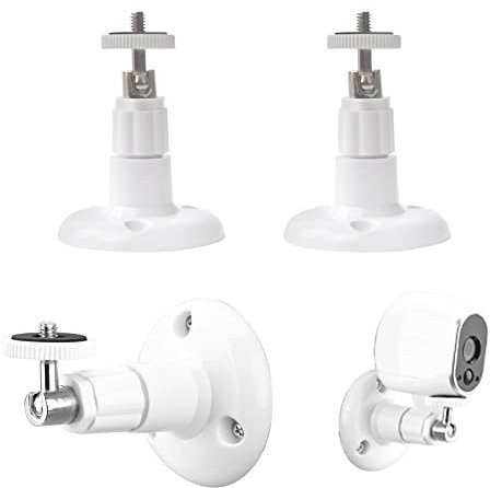 Ksvaye 3 Stück Ring Kamera Halterung für Arlo, Arlo Pro, Arlo Pro 2, Arlo Ultra Verstellbare Sicherheitskamera Wandhalterung Überwachungskamera Deckenhalterung Indoor/Outdoor (Weiß)