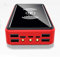 Wttfc Chargeur Solaire Power Bank Solaire 500000mAh Batterie Externe Solaire sans Fil avec 4 Sorties et 3 Entrées et Lampe de Poche LED Batterie Solaire Portable pour iPhone Samsung iPad etc,Rouge