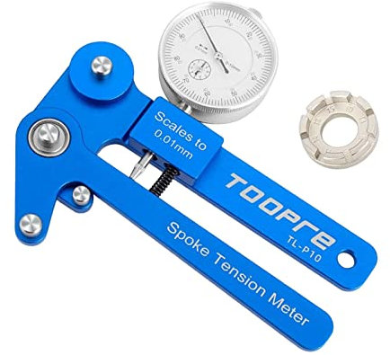 Harilla Bikes Tension Meter Speichenkalibrierungswerkzeug Radfahren für Outdoor-Sport-Fahrradliebhaber, mechanischer Zähler